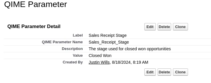 Sales Receipt Stage Mapping